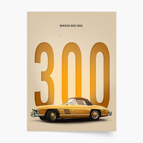 Plagát, Autá:  Mercedes Benz 2, 21x30