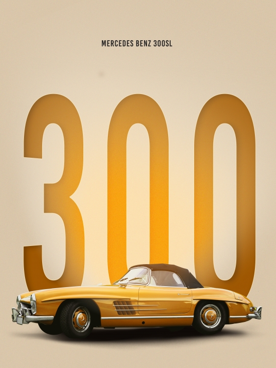 Plagát, Autá:  Mercedes Benz 2, 30x40
