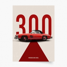 Plagát, Autá: Mercedes Benz 3, 21x30