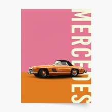 Plagát, Autá: Mercedes Benz, 21x30