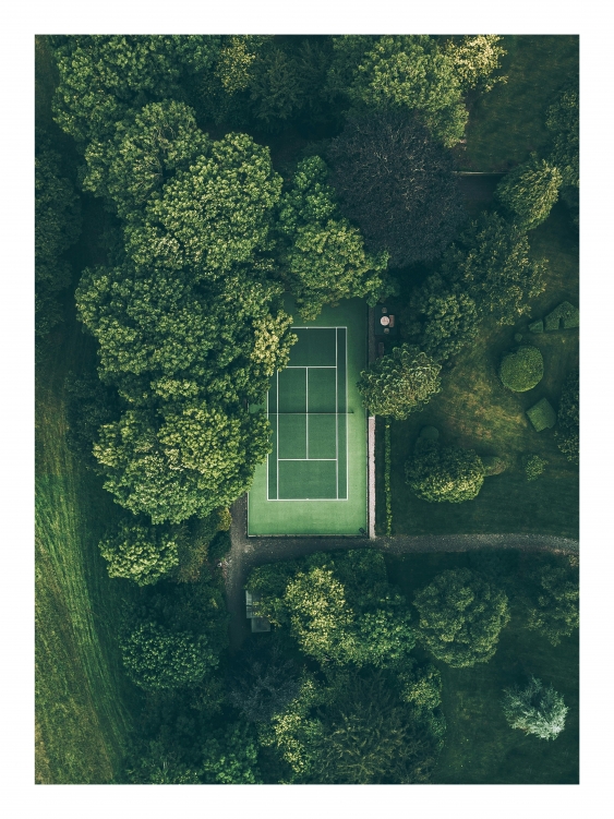 Plagát, Sport: Tennis court, 30x40