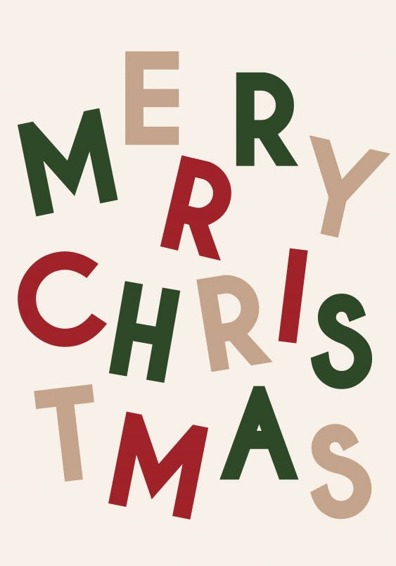 Plagát, Merry Christmas, 20x30