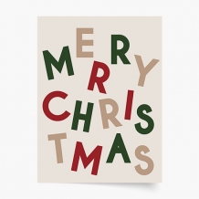 Plagát, Merry Christmas, 20x30