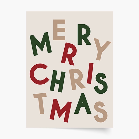 Plagát, Merry Christmas, 20x30