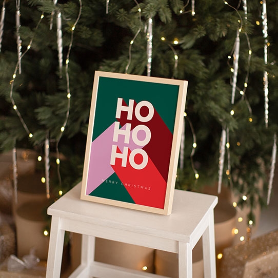 Plagát, HO HO HO, 30x40