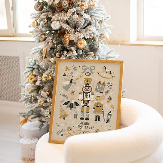 Plagát, Nutcracker beige, 50x70