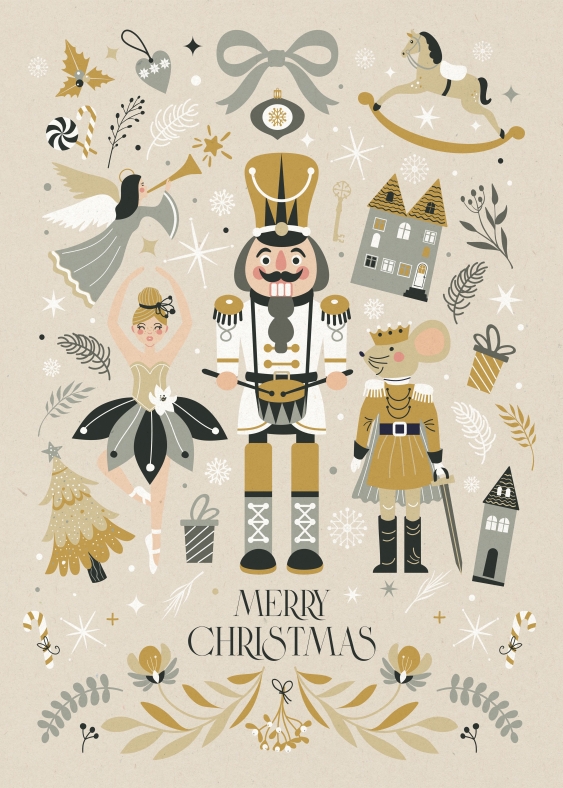 Plagát, Nutcracker beige, 50x70
