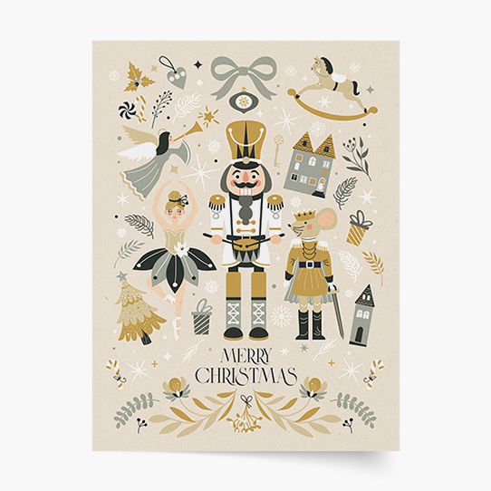 Plagát, Nutcracker beige, 50x70