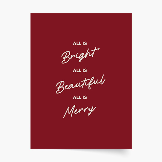 Plagát, All is Merry, 50x70