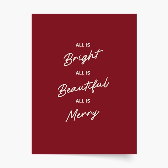 Plagát, All is Merry, 50x70