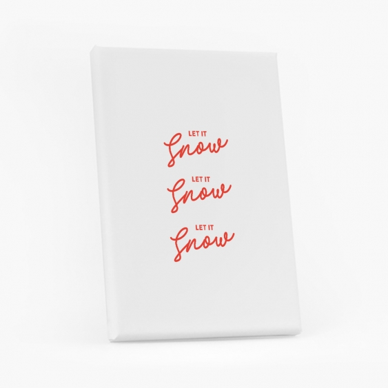 Obrazy, Let it snow - white, 20x30 cm