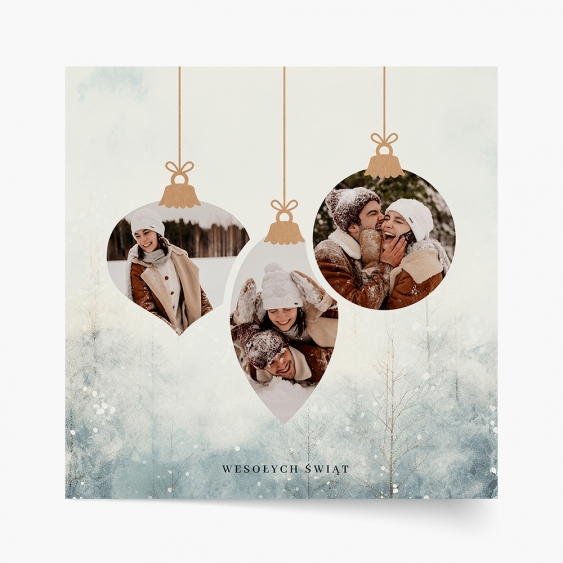 Plagát, Vianoce: Vianočné gule, 30x30