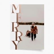 Plagát, Vianoce: Merry, 20x30 cm