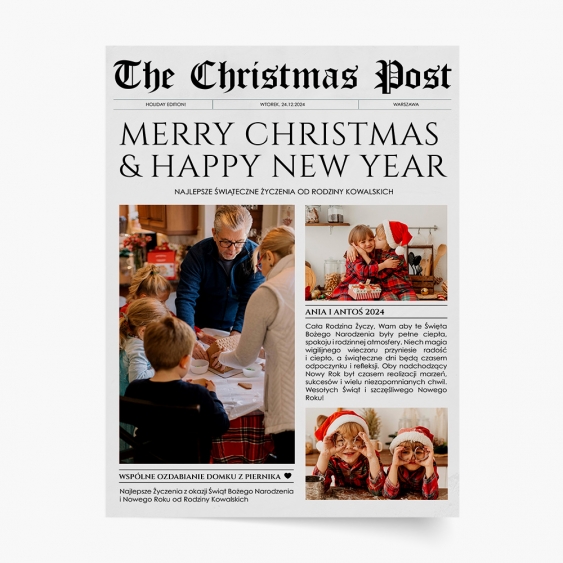 Plagát, Vianoce: Noviny, 21x30