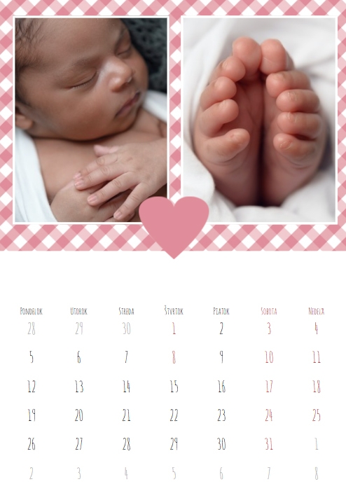 Nástenný kalendár, Naši najdrahši, 30x40-A3 cm