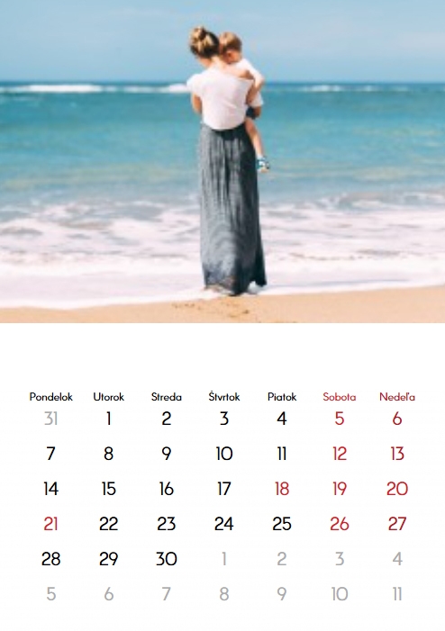 Nástenný kalendár, Mozaikové spomienky, 30x40-A3 cm