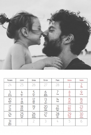 Nástenný kalendár, kalendár na každú príležitosť, 30x40-A3 cm