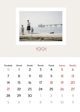 Nástenný kalendár, Naši starí rodičia, 30x40-A3 cm