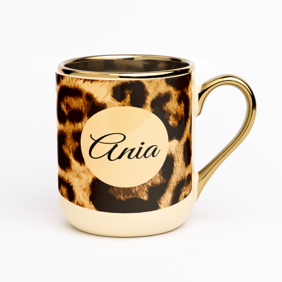 Hrnček, Leoprad s textom