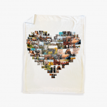 Prikrývka Srdce 60 fotografií, M, 75x103 cm