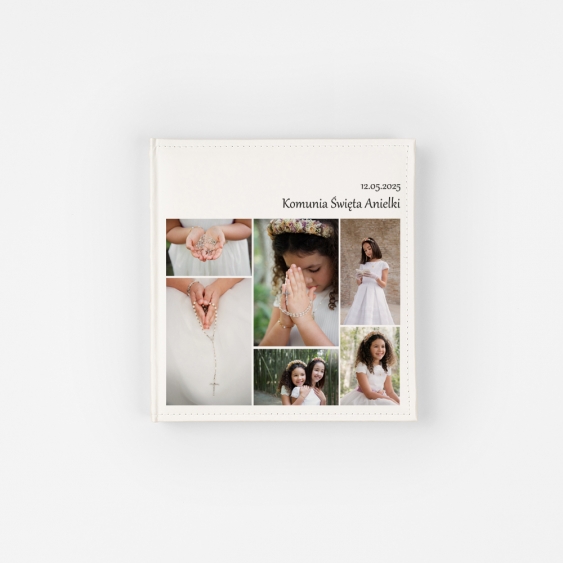 Album skórzany Pamiatka z prvého svätého prijímania, 22x22 cm
