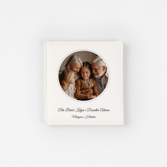 Album skórzany Okrúhla fotografia, 22x22 cm