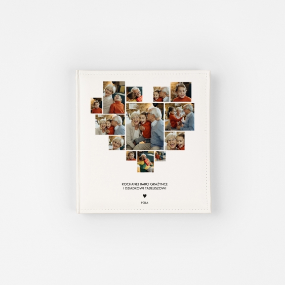 Album skórzany Insta srdiečko, 22x22 cm