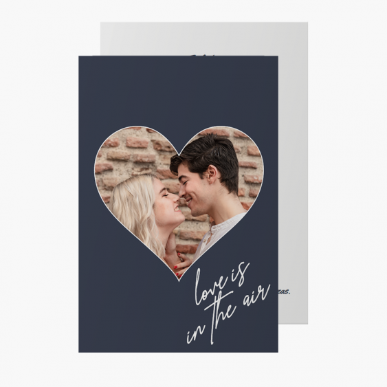 Fotoprianie Modrá valentínka, 10x15 cm