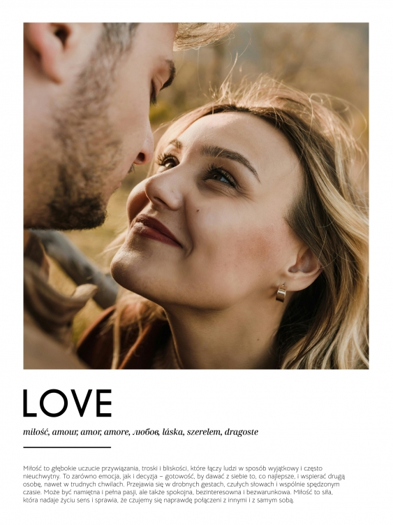 Plagát, Definition of love, 20x30