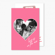 Fotoprianie Ružová valentínka, 10x15 cm