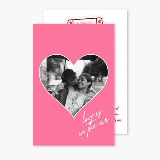 Fotoprianie Ružová valentínka, 10x15 cm