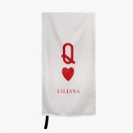 Ręcznik_sk Typografický: Q Lucky You, M, 50x100 cm