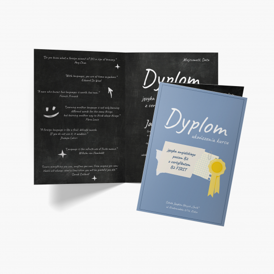 Skladací diplom Diplom V škole, 20x30 cm