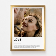 Plagát, Definition of love, 30x40 cm