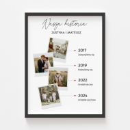 Plagát, Our love story, 20x30 cm