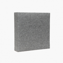 Fotoalbum Šedá látka 200 fotiek, 10x15 cm
