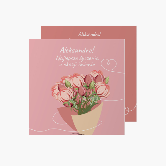 Fotoprianie Ružové meniny, 14x14 cm