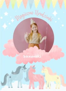 Plagát, Kolekcia Jednorožce - verzia 1, 21x30