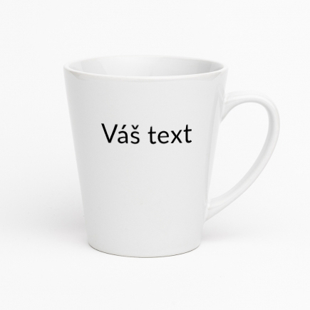 Hrnček latte, Váš text