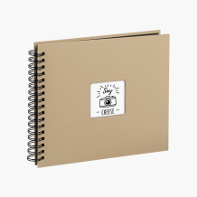 Samolepiaci fotoalbum FINE ART 50 strán TAUPE čierne strany, 28x24 cm