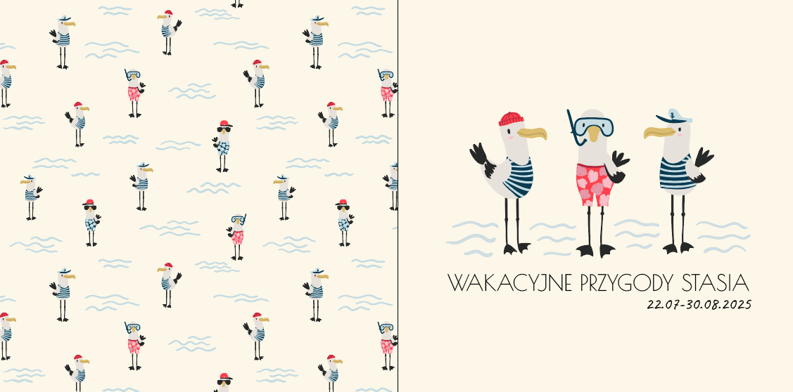 Wakacyjne przygody fotokniha, 20x20 cm