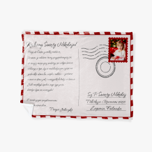 Prikrývka Xmas Card, M, 75x103 cm