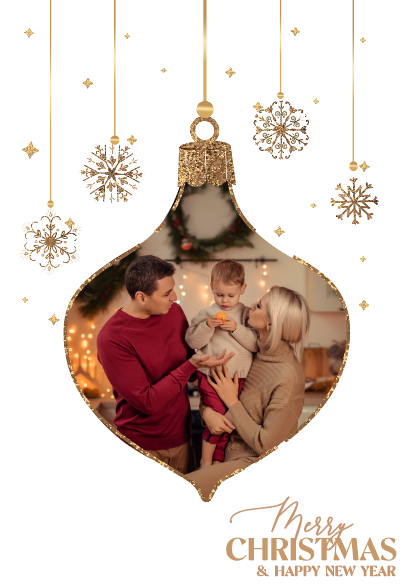 Nástenný kalendár, Golden Christmas 1, 30x40-A3 cm