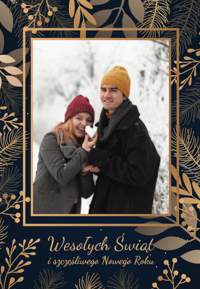 Nástenný kalendár, Golden Christmas 2, 20x30-A4 cm