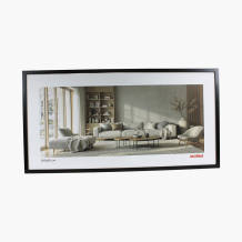 Fotorámček Panoramatický rám 100x50 čierny, 100x50 cm