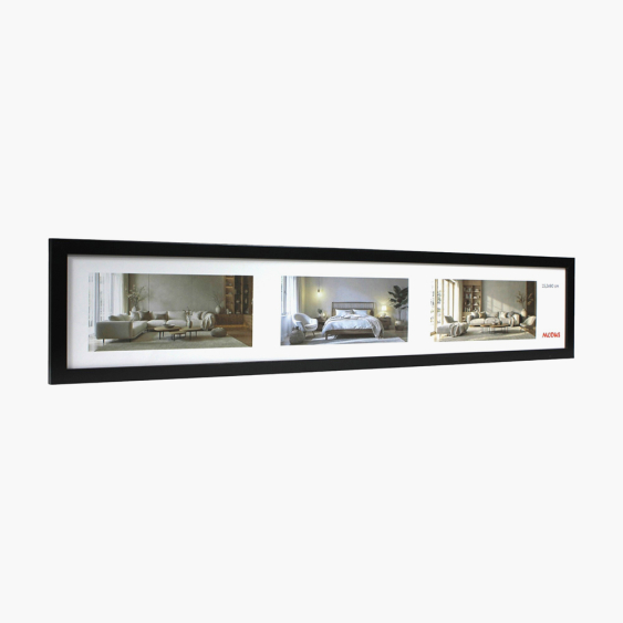 Fotorámček Panoramatický rám 15x90 čierny, 15x90 cm