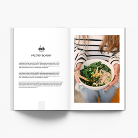 Cookbook minimalistický fotokniha, 20x30 cm