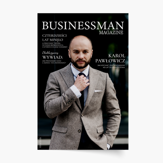 Plagát, Plagát Businessman obál magazínu, 40x60