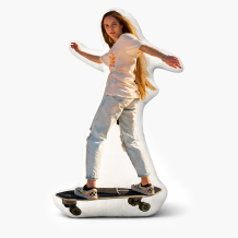 Poduszka 3D personalizowana, Welur, Váš tvar Body, 30x30 cm