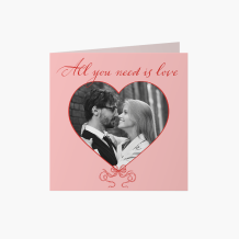 Fotoprianie All you need is love, 14x14 cm